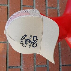 Brixton KY Netplus Trucker Hat in Sand  Adjustable Unisex